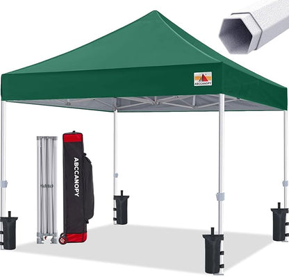 ABCCANOPY Commercial Pop Up Canopy Tent 10x10 Premium-Series, Forest Green