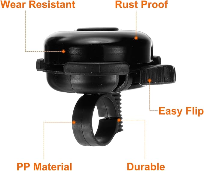 HARFINGTON Bike Bell Aluminum Classic Bicycle Bells with Loud Crisp Clear Sound Bike Ring Bell Bike Accessories for Adults Children Road Mountain Bike