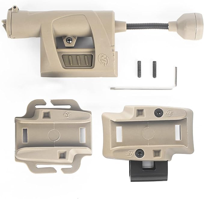 Tactical Helmet Light, IR Red Green White 4 in 1 LED Outdoor Survival Signal Lamp, with 2 Replaceable Helmets Accessories for Hunting Training