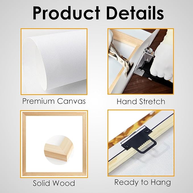 Matniger Desiderata Poem Framed Poster Prints Desiderata Wall Art Vintage Canvas Inspirational Poetry Book Quotes Wall Decor 12x18inches