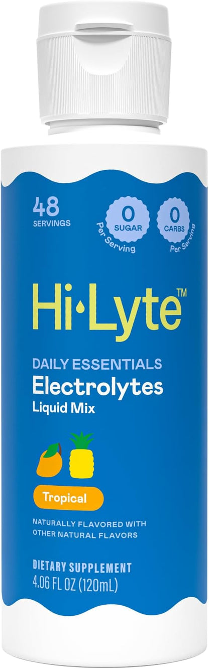 Hi-Lyte Electrolytes for Fasting, Immune Support and Rapid Hydration | Tropicals | NO Calories NO Sugar | 20%+ More Potassium, Magnesium & Zinc