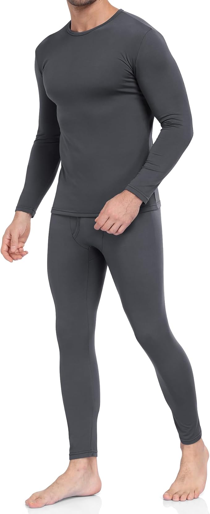WEERTI Thermal Underwear for Men Long Johns with Fleece Lined Base Layer Men Cold Weather Top Bottom