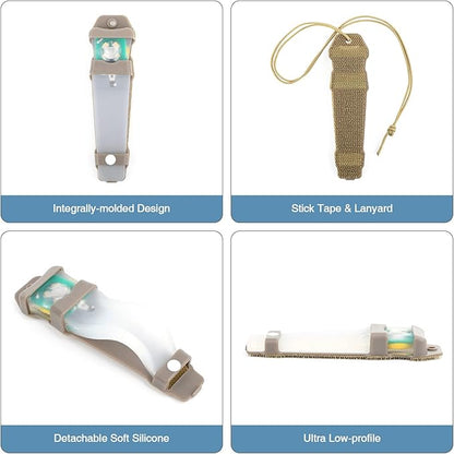 Personal Identification Marker - Tactical Helmet Light, Portable Survival Signal Light for Hiking, Boating, Cycling, Fishing