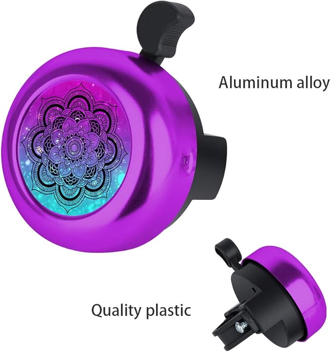 MZELQ Bicycle Bell Cute Clear Sound Adjustable Size Aluminum Bike Accessories Bell Ring for Girls Women Kids Adults