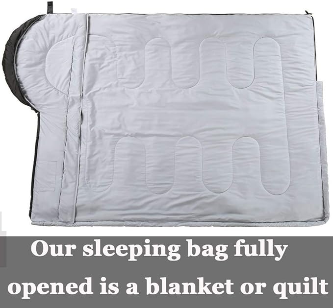 3-4 Season Sleeping Bag for Adults & Kids, Lightweight Warm Cold Weather Camping Bag with Waterproof Compression Sack – Portable for Hiking, Backpacking, Traveling & Outdoor Adventures