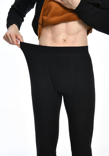 Nutria Mens Thermal Underwear Set Thick Fleece Lined Heavyweight Outdoor Baselayer Extreme Cold Weather Winter Ultra-Warm U10