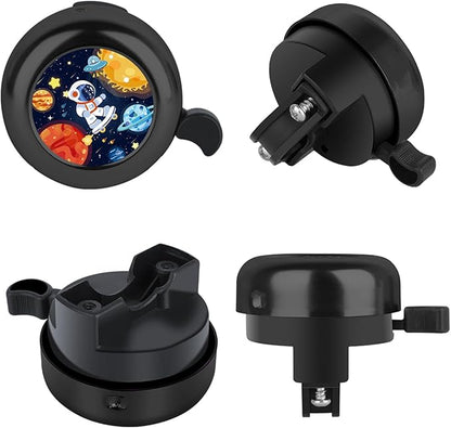 MZELQ Bicycle Bell Cute Clear Sound Adjustable Size Aluminum Bike Accessories Bell Ring for Girls Women Kids Adults