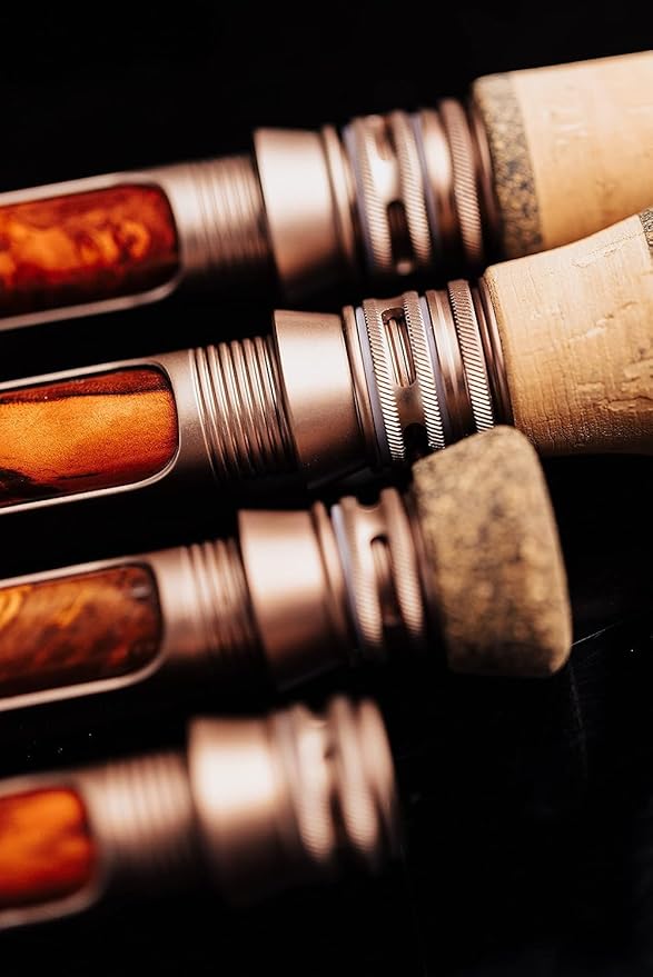 Moonshine Rod Co. Fly Fishing Rod with Carrying Case and Extra Rod Tip Section, Slow-Medium-Fast Action