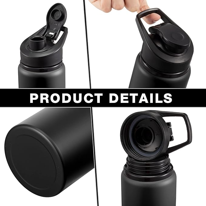 Foaincore 24 Pack Bulk Water Bottles 17 oz Aluminum Reusable Sports Bottles, Employee Appreciation Gifts for Team, Coworker, Staff, Office, Christian Charity Donation Supplies