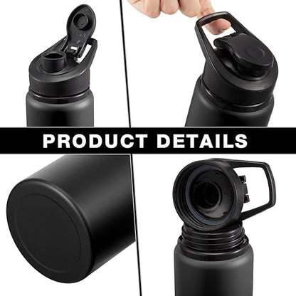 Foaincore 24 Pack Bulk Water Bottles 17 oz Aluminum Reusable Sports Bottles, Employee Appreciation Gifts for Team, Coworker, Staff, Office, Christian Charity Donation Supplies