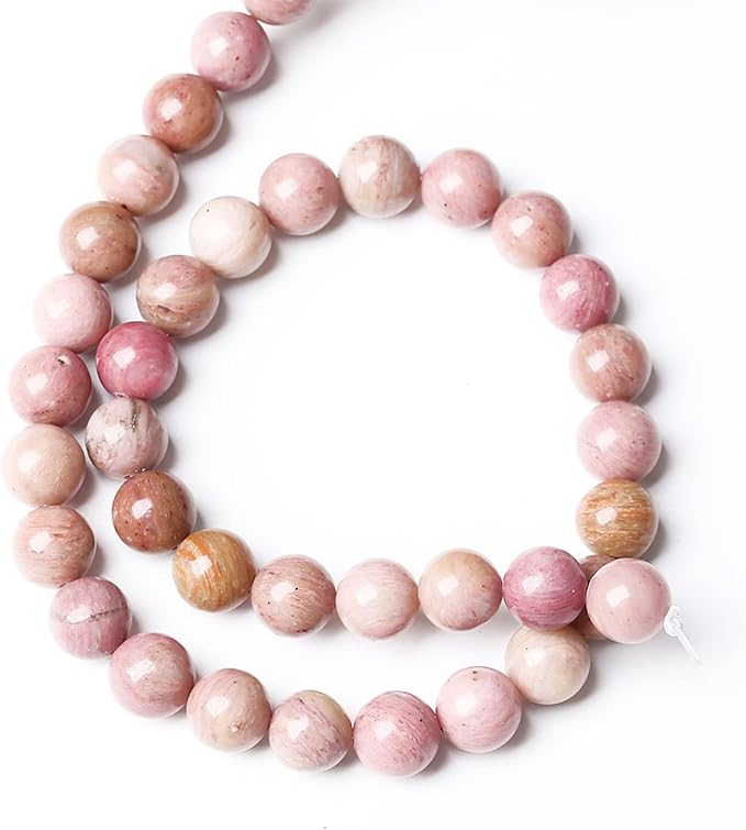 6MM 60PCS Natural Stone Red Rhodochrosite Gemstone Crystal Beads for Jewelry Making DIY Bracelet Necklace Semi Precious Beads