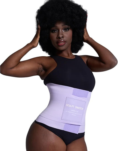 Hourglass Waist Trainer for Women – Adjustable Sweat Band for Stomach, Tummy Control & Workout Waist Trimmer