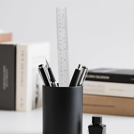 35 PCS 12 Inch Stainless Steel Ruler Bulk with Inch and Metric Scale, Straight Edge Metal Rulers Measuring Tool for Measuring