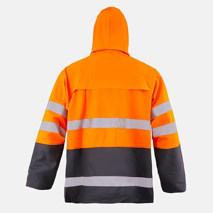 Rain Suit For Men & Women Waterproof Heavy Duty Rain Gear Reflective Jacket for Fishing Outdoor Work Raincoats