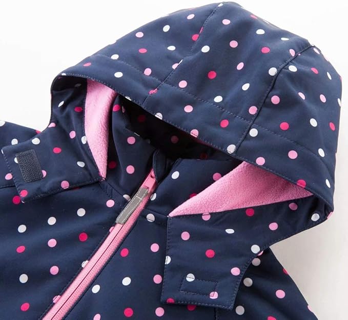 MGEOY Boys Girls Rain Jackets Lightweight Waterproof Hooded Raincoats Windbreakers for Kids 4-14Y