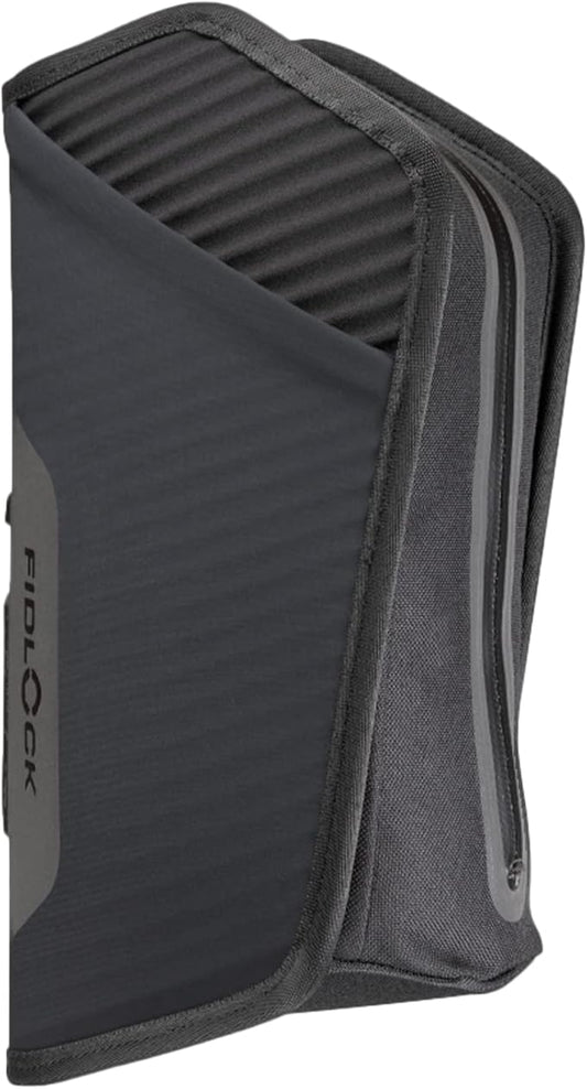 FIDLOCK Twist Essential Bag with Bike Base | Optimized for Bike’s Frame Triangle | Splash-Proof Material Closure | Additional Compartments Inside and Outside | Black | Large