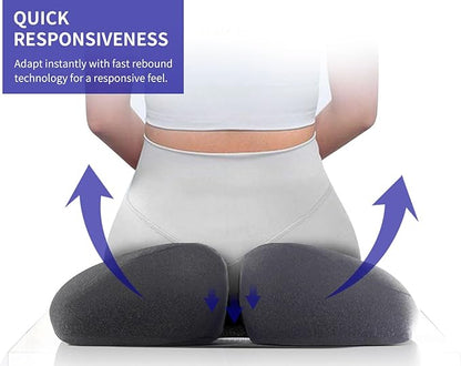 SupremeComfort X-Large Gel Infused High Density Foam Seat Cushion for Office Chair, Kitchen Chair, Car Seats- Elevate Your Seating Experience -Pressure Sore and Tailbone Pain Relief