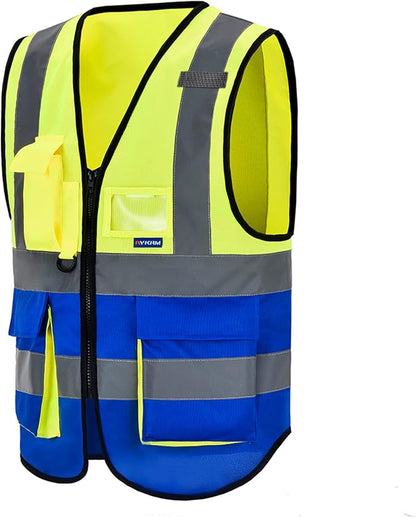 A-SAFETY High Visibility Reflective Safety Vest Customize Logo (XS-8XL)