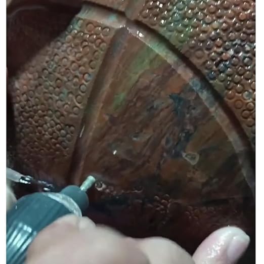 𝐋𝐮𝐨 𝐤𝐞 10 Pcs Hollow Cup Shape Diamond Burr Set, 3/32 Inch Shank Stone Carving Bits for Rotary Tools