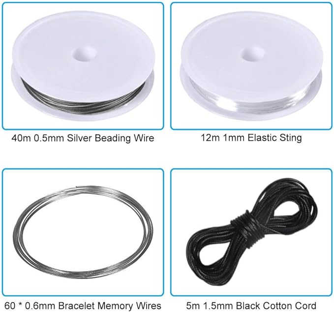 PAXCOO Jewelry Making Supplies Kit - Jewelry Repair Tool with Accessories, Pliers, Findings, and Beading Wires for Adults and Beginners