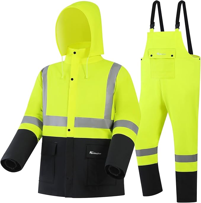 Rain Suit Waterproof Jacket and Trouser Suit Raincoat for Men and Women Outdoor All-Sport