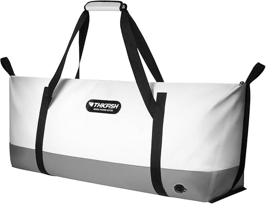 THKFISH Insulated Fish Cooler Bag, Fish Kill Bag for Caught Fish, 40x16in 25x17.5in Portable Waterproof Insulated Fish Bag Keeps Ice for 24 Hours
