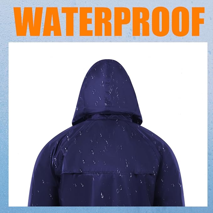 RainRider Rain Jacket Pants Suits for Men Women Waterproof Lightweight Rain Gear Workwear