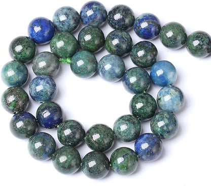 4MM 88PCS Natural Stone Lapis Chrysocolla Loose Beads for Jewelry Making DIY Bracelet