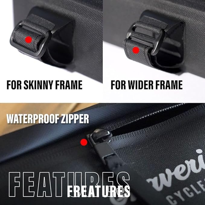 Bike Venture Frame Bag Triangle Bag (Black)