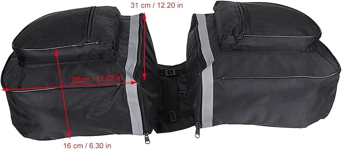 Ejoyous Pannier Bag, 25L Saddle Bag Cycling Rear Rack Luggage Carrier Trunk Bag for Mountain Road Seat