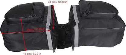 Ejoyous Pannier Bag, 25L Saddle Bag Cycling Rear Rack Luggage Carrier Trunk Bag for Mountain Road Seat