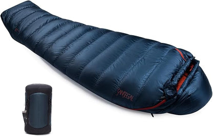 Ultralight Mummy Down Sleeping Bag 650 Fill Power Duck Down Suits for 32 Degree F for Camping Hiking Backpacking