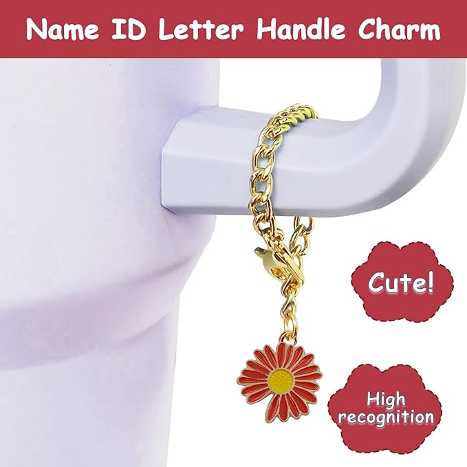 Stanley Cup Accessories Set,Including 2 Pcs 0.4in Straw Cover, 1 Silicone Spill-Proof Stopper Set of 3, 1 Cute Flower Handle Charm, 1 Silicone Boot Fits Stanley 40&30 Oz Tumbler (Cranberry)