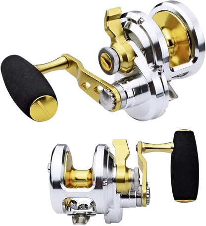 PROBEROS Conventional Reel Trolling Reels - Lever Drag Deep Sea Ocean Big Game Offshore Jigging Fishing Reels