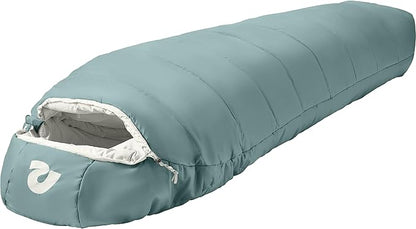 Retrospec Dream Sleeping Bag - 5, 15, 30 Mummy for Camping, Insulated Cold Weather, Lightweight Stuff Sack, Water-Resistant, Adjustable Draw Cords, Adult