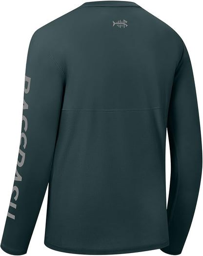 BASSDASH Fishing T Shirts for Men UV Sun Protection UPF 50+ Long Sleeve Tee T-Shirt