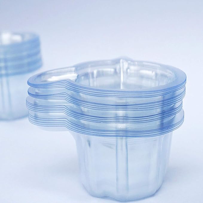 HOINCO Mixing Cup 100PCS,40ml Disposable Plastic Resin Mixing Cups Multipurpose Dispensing Cup for Mixing Paint, Epoxy, Resin Crafts DIY (Clear),Come with 20 PCS Wood Craft Sticks