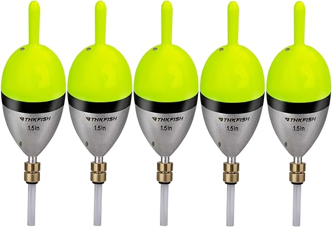 THKFISH Fishing Bobber Slip Bobber Fishing Floats for Crappie Balsa Bobbers for Panfish,Walleye,Salmon Floatage