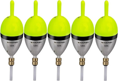 THKFISH Fishing Bobber Slip Bobber Fishing Floats for Crappie Balsa Bobbers for Panfish,Walleye,Salmon Floatage