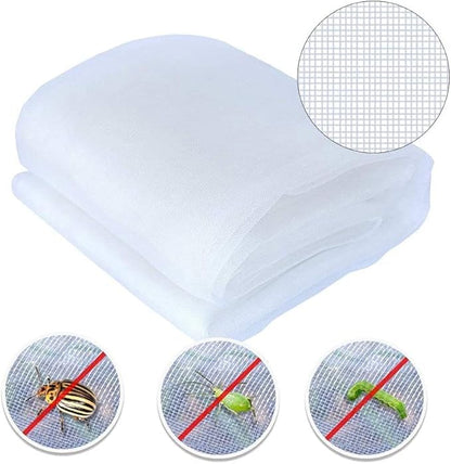 Agfabric Garden Netting 6.5'x10' Insect Pest Barrier Bird Netting for Garden Protection,Row Cover Mesh Netting for Vegetables Fruit Trees and Plants,White