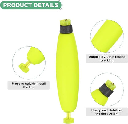 Fishing Bobbers Floats, EVA Foam Weighted Bobbers for Crappie/Bluegill/Trout Bass/Catfish, Clip-on Floats Slip Corks