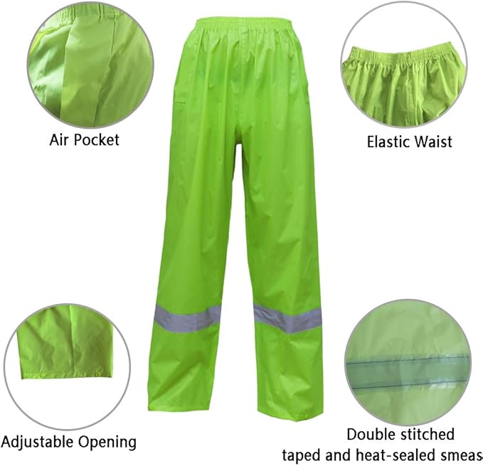 RainRider Rain Jacket Pants Suits for Men Women Waterproof Lightweight Rain Gear Workwear
