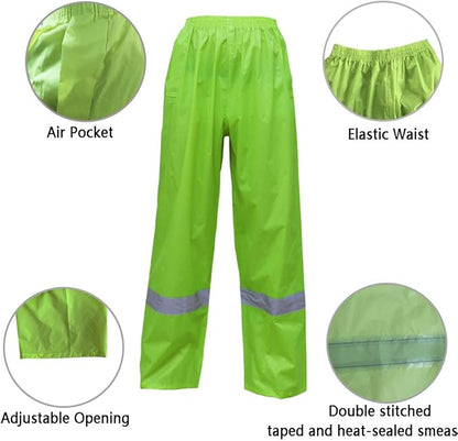 RainRider Rain Jacket Pants Suits for Men Women Waterproof Lightweight Rain Gear Workwear