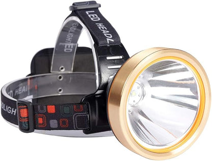 Super Bright Rechargeable Coon Hunting Headlamp, LED Spotlight Head Torch with Power Supply, Waterproof Headlight Flashlight for Outdoor Hunting, Fishing, Hiking, Camping, Night Work