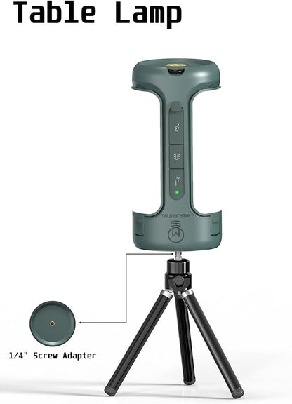 Foldable Camping Light Rechargeable Lantern, 10000mAh, Portable Flashlight, IP54 Waterproof, 1/4" Screw Adapter, 750LM, 5 Modes, LED Tent Light for Camping, Hiking, Fishing