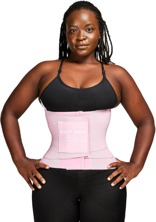 Hourglass Waist Trainer for Women – Adjustable Sweat Band for Stomach, Tummy Control & Workout Waist Trimmer