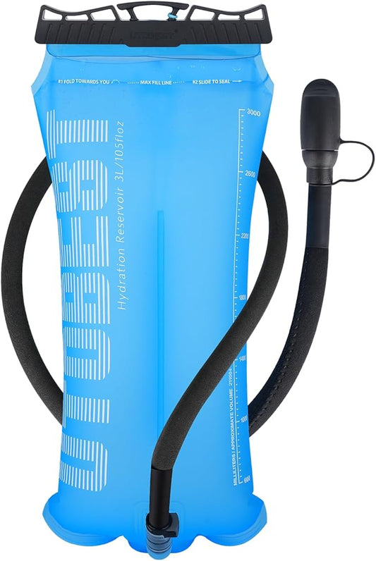 Hydration Bladder,TPU Water Bladder,Water Bladder for Hiking Backpack,BPA Free,Wide Opening,Leak-Proof,Water Reservoir for Hiking Cycling Camping Running