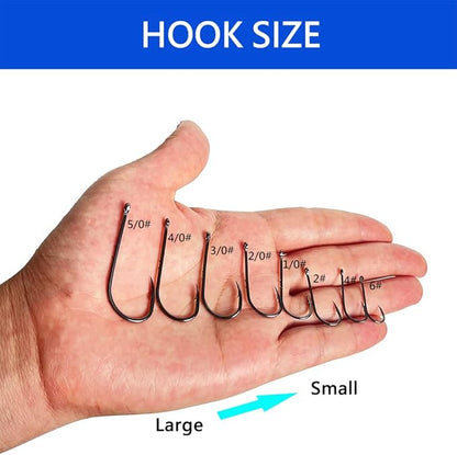 AMHDV 200pcs/pack Baitholder Fishing Hooks Forged Long Shanked Fishing Hook Barbed Shank Beak Bait Holder Hooks