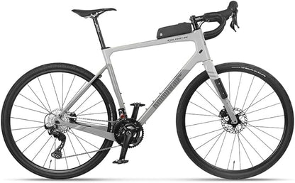 Rhinowalk Bike Frame Bag TPU Waterproof Aero Saddle Bag with Straps and Screws, Hard Shell Bicycle Storage Pack for Road and Racing Bikes-Black