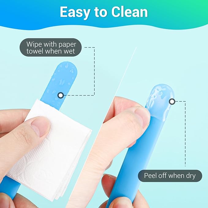 Gartful 6PCS Large Silicone Stir Sticks, Reusable Epoxy Resin Stir Sticks for Resin Mixing, Paint, Making Glitter Tumblers Cups, Arts, Crafts, Facial Mask Stirring Rods, 6.3" Long, Blue